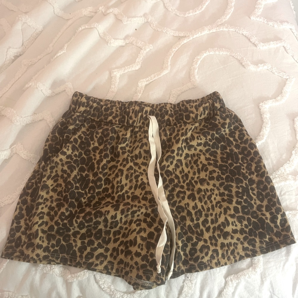 Cheetah print shorts